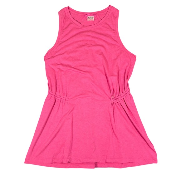 Athleta Tops - Athleta Pink Sleeveless Drawstring‎ Waist Tank Top Women's Size M Medium Active